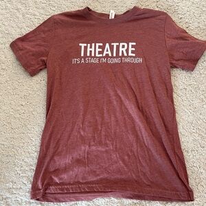 Theatre shirt, red, medium size